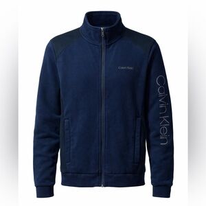 Calvin Klein Full-Zip Jacket – Navy Blue – Size Large